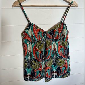 Topshop Kate Moss colab  floral tank blouse size 4